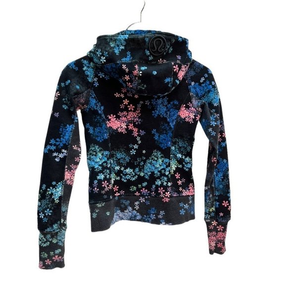 𝅺rare! Lululemon Scuba Hoodie Stretch Blue Petal Pop Size 2 - Picture 5 of 9